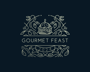 Burger Gourmet Dining logo design