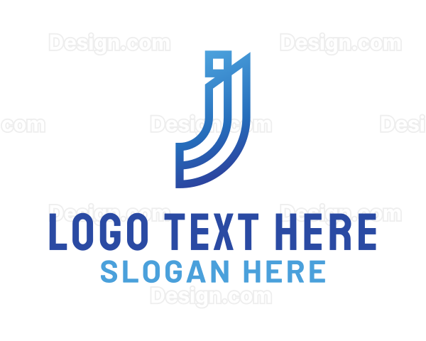 Modern Company Letter J Logo