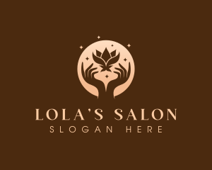 Lotus Hand Salon logo design