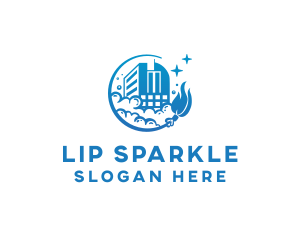 Sparkle Building Cleaning logo design