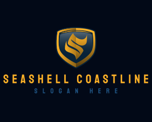 Tech Shield Crest logo design