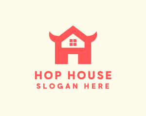 Bull Horn House  logo design