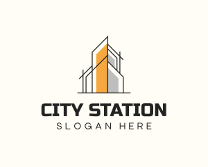 City Skyscraper Architecture logo design