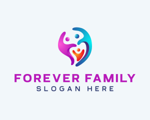 Family Support Heart logo design