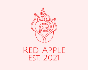 Red  Rose Candle logo