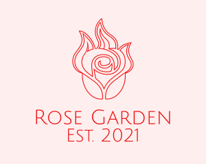 Red  Rose Candle logo