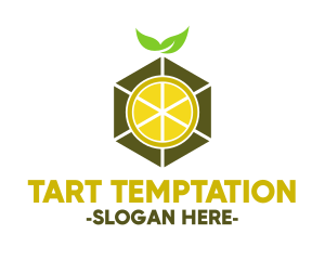 Hexagon Lemon Slice logo