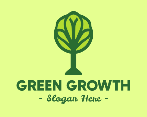 Global Green Tree logo design