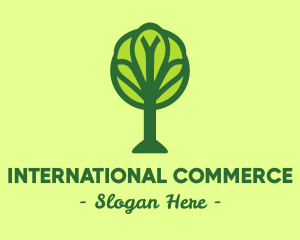 Global Green Tree logo design