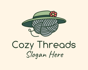 Sun Hat Yarn logo design