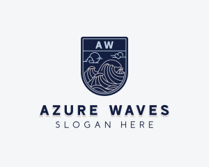 Sea Ocean Waves logo design