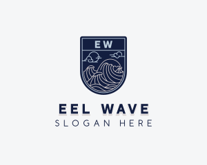 Sea Ocean Waves logo design