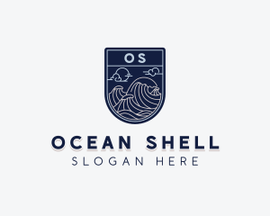 Sea Ocean Waves logo design