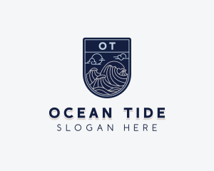 Sea Ocean Waves logo design