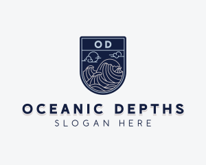 Sea Ocean Waves logo design