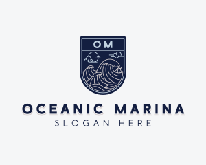 Sea Ocean Waves logo design