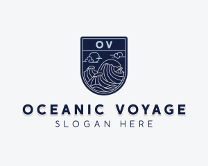 Sea Ocean Waves logo design