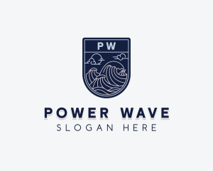 Sea Ocean Waves logo design