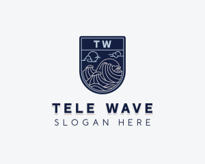 Sea Ocean Waves logo design