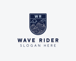 Sea Ocean Waves logo design