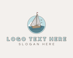 Rustic Sailboat Yacht logo