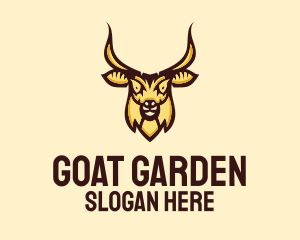 Wild Goat Head  logo design