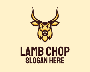 Wild Goat Head  logo design