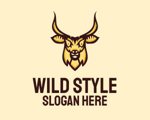 Wild Goat Head  logo design