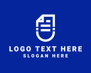 File Paper Document  logo