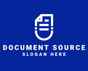 File Paper Document  logo