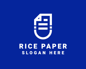 File Paper Document  logo design