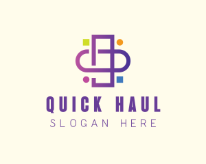 Online Medical Cross  logo design