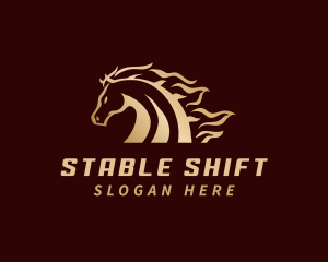 Horse Racing Animal logo design