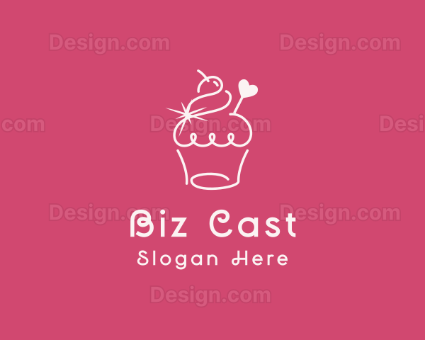 Cupcake Muffin Bakeshop Logo