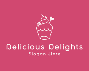 Cupcake Muffin Bakeshop logo design