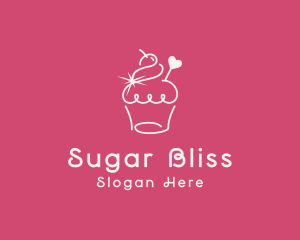 Cupcake Muffin Bakeshop logo design