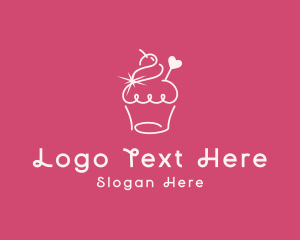 Sugar - Cupcake Muffin Bakeshop logo design