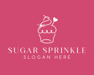 Cupcake Muffin Bakeshop logo design