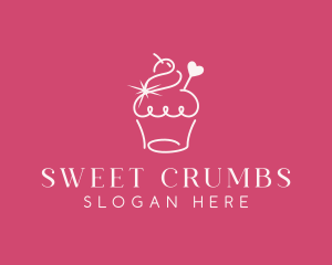 Cupcake Muffin Bakeshop logo design