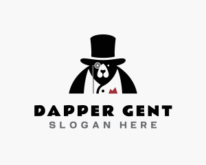 Dapper Menswear Bear logo design