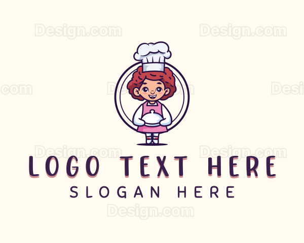 Cute Chef Restaurant Logo