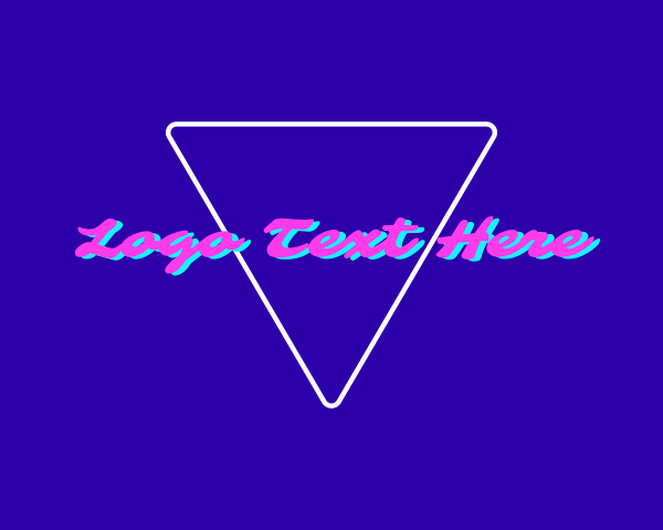 Vaporwave logo example 2