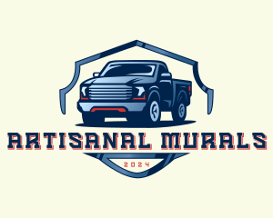 Pickup Truck Detailing logo design