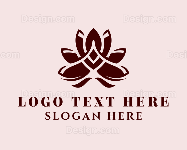 Yoga Lotus Petals Logo