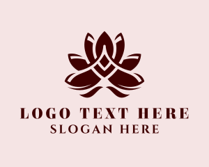 Yoga Lotus Petals  logo