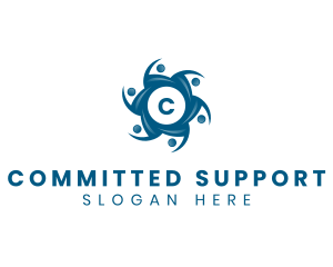 Human Community Social Group logo design