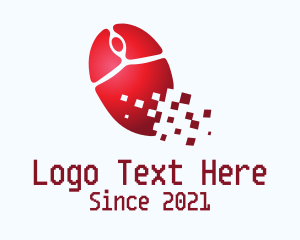 Red Pixel Mouse  logo