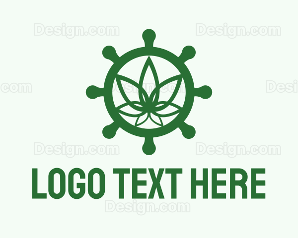 Green Marijuana Helm Logo