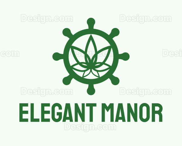 Green Marijuana Helm Logo