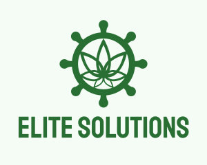Green Marijuana Helm  logo